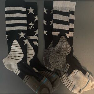 Preowned STANCE Stars and Stripes 559 Socks
